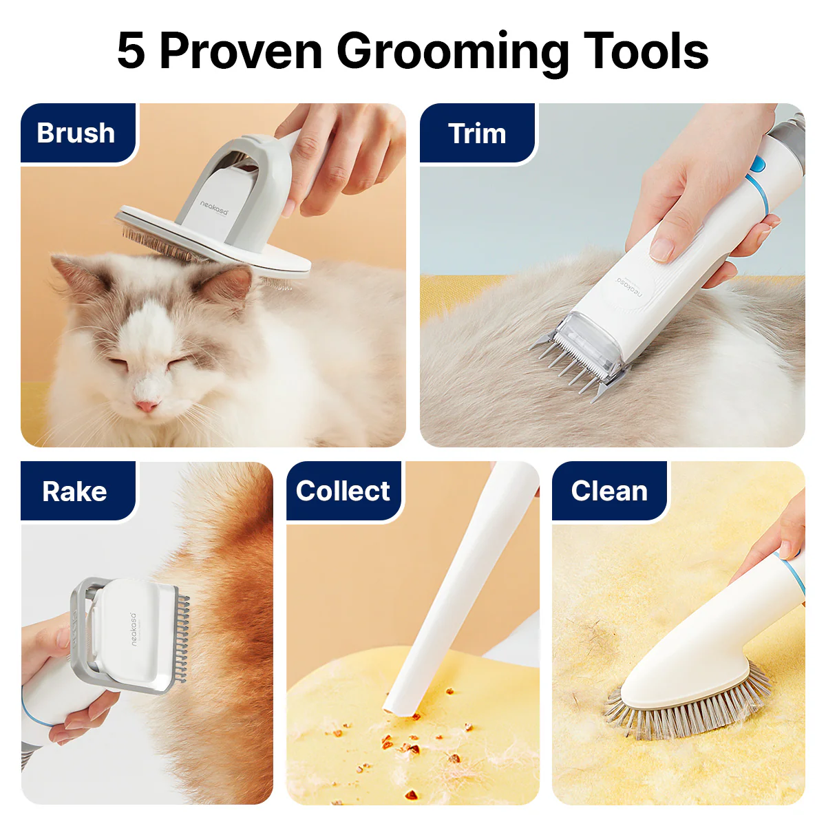 Neakasa M1 Plus Self-Cleaning Cat Litter Box & P2 Grooming Kit Bundle - Image 7