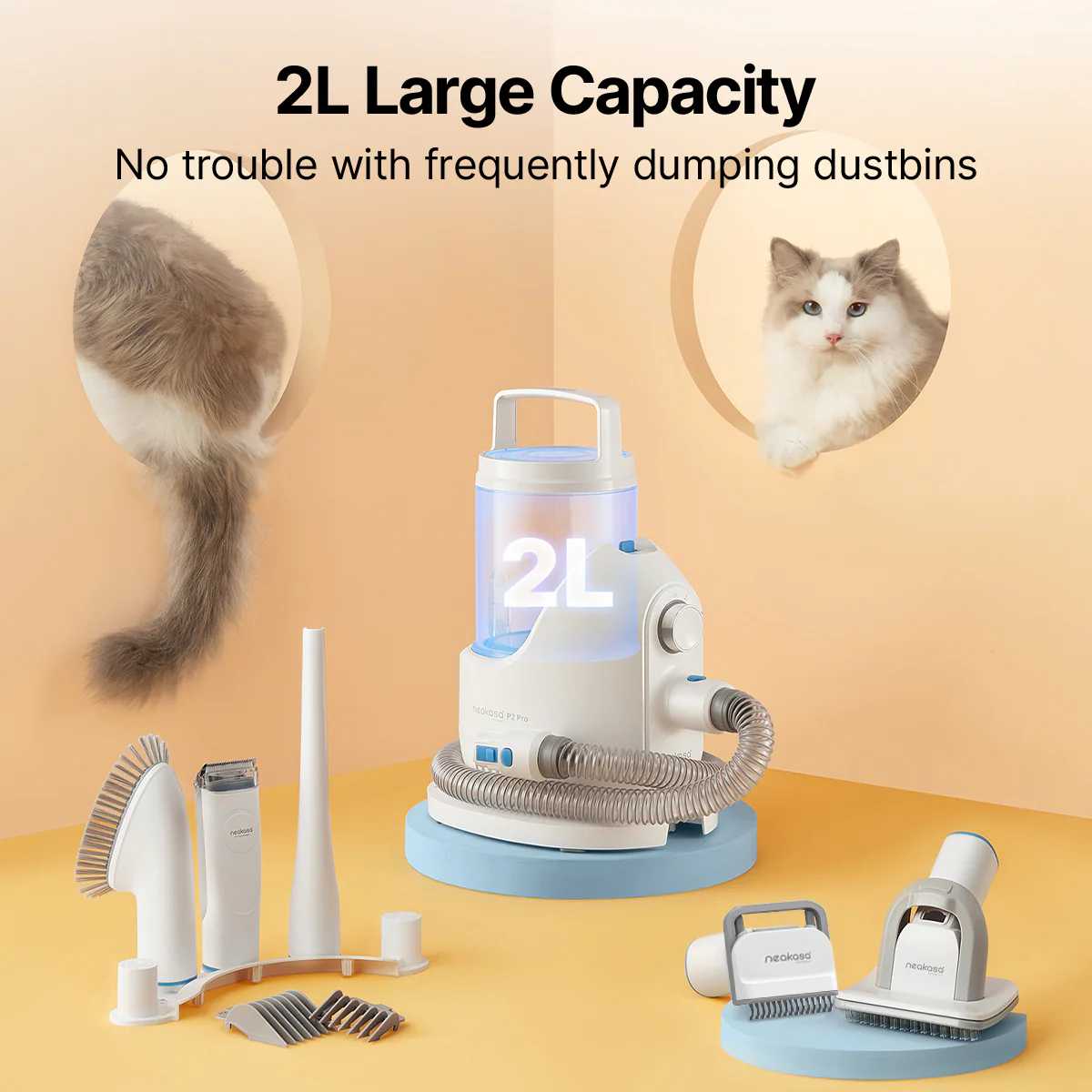 Neakasa M1 Plus Self-Cleaning Cat Litter Box & P2 Grooming Kit Bundle - Image 8