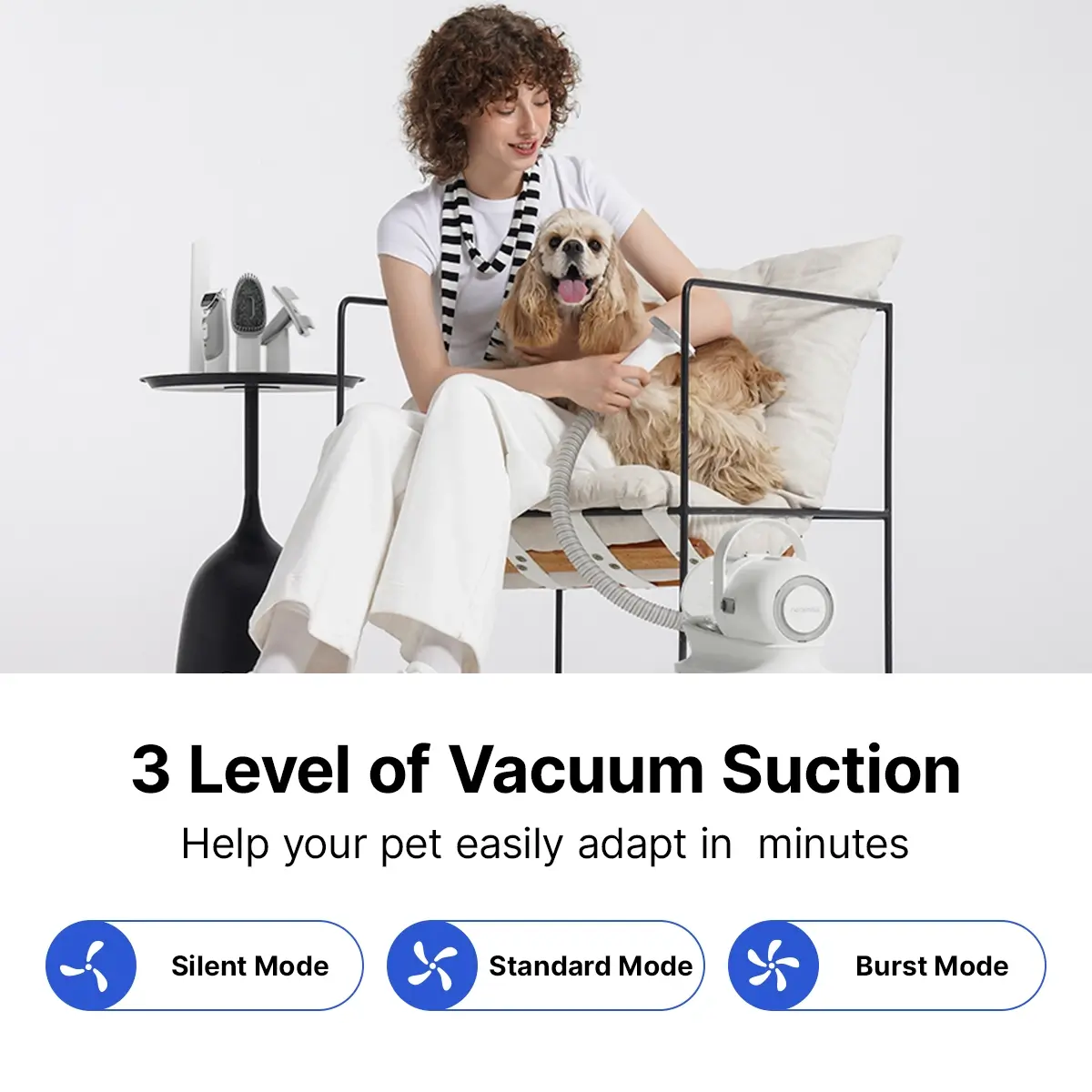 Neakasa P1 Pro 5-in-1 Pet Grooming Vacuum Kit - Image 2