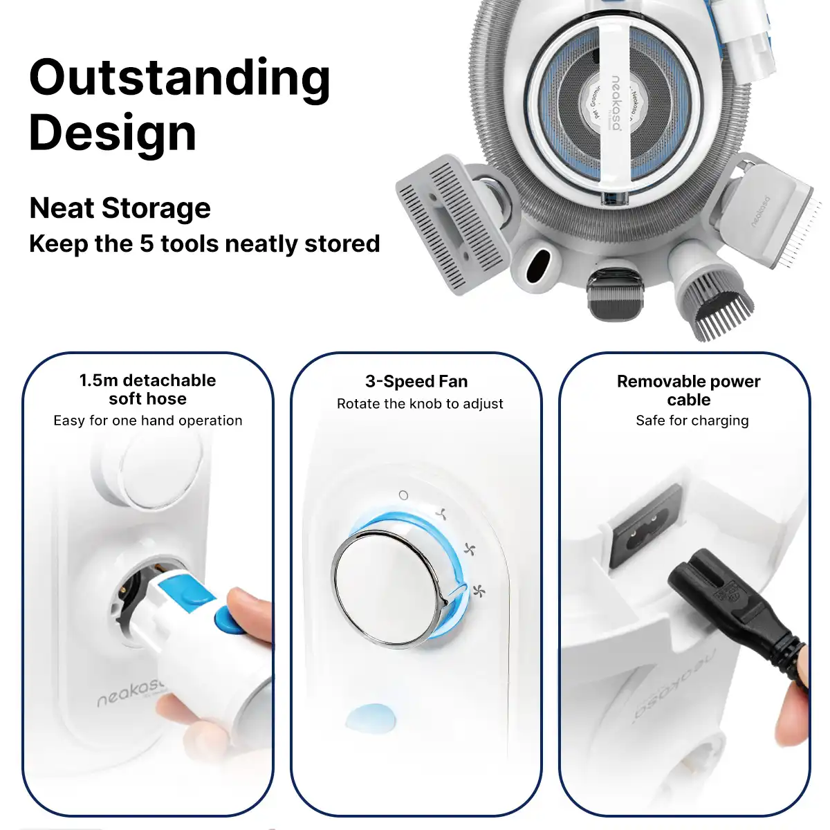 Neakasa P2 Pet Grooming Vacuum Kit for Dogs - Image 9